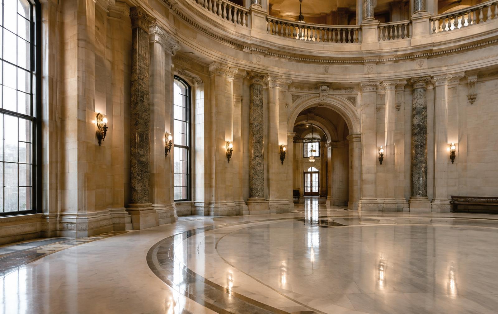 Empty state capitol rotunda